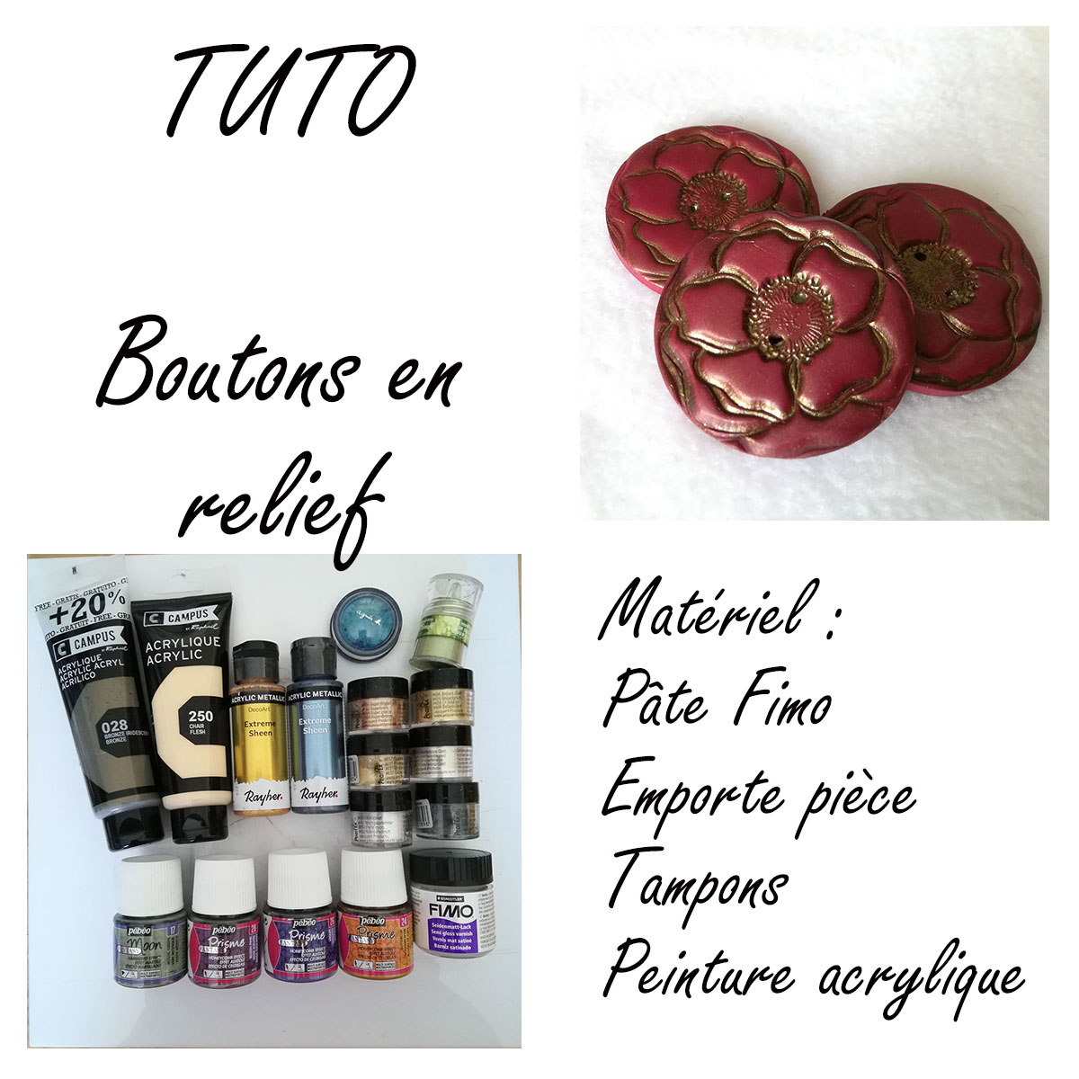 Tuto : Boutons en Fimo 2