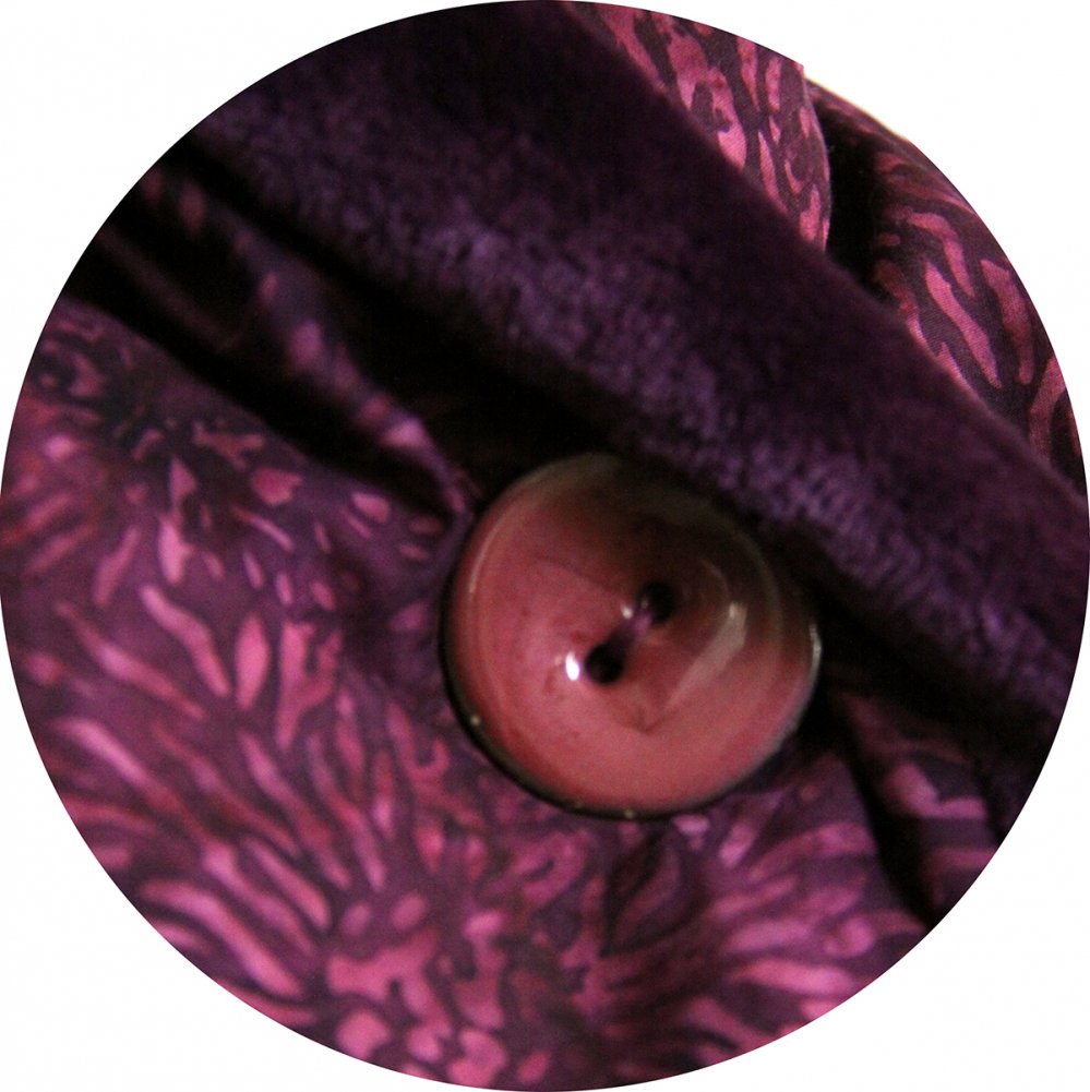 Col tour de cou violet et mauve en batik et fourrure polaire violet--9996061484969